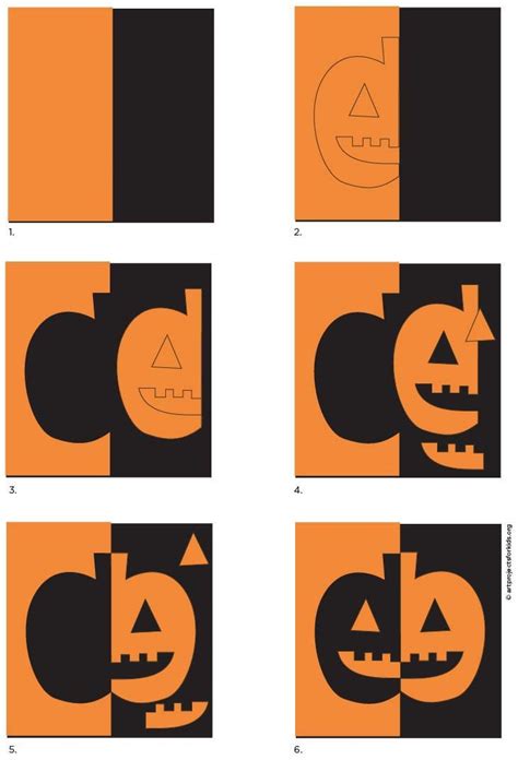 Symmetrical Pumpkin Collage · Art Projects For Kids Halloween Art