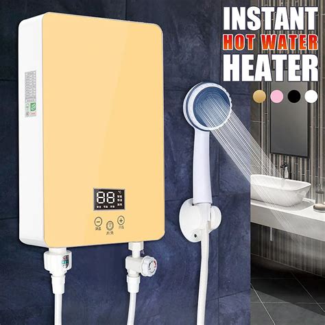 6500W 220V Instant Electric Tankless Water Heater 3 8KW Digital Display