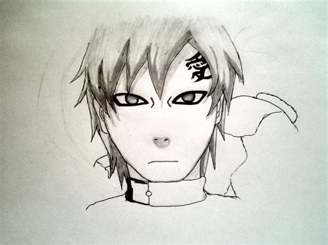 How To Draw Gaara Step 7 By Pagesofmylife On Deviantart