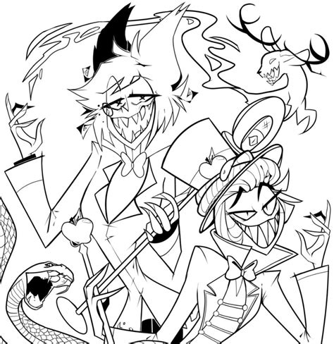 Coloring Pages Hazbin Coloring Pages