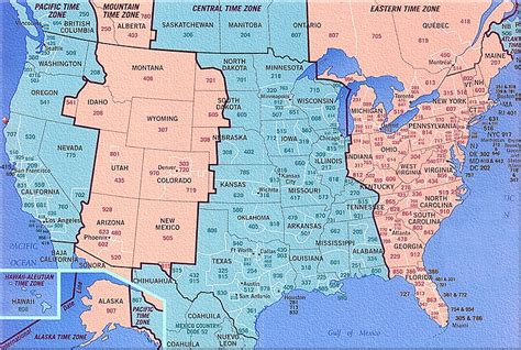 Area Codes Time Zone Map Map Time Zones