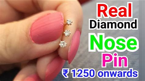 Nose Pin Real Diamond Nose Pin Diamond Jewellery Diamond Shop In