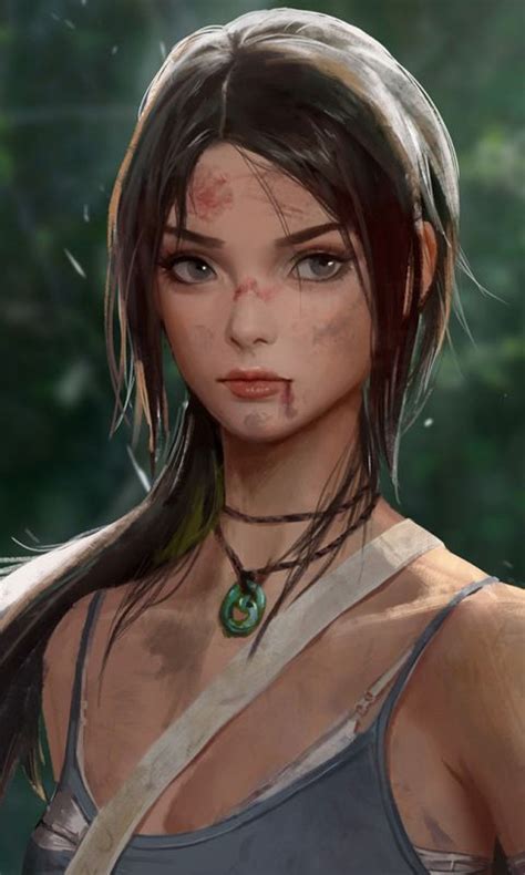 Tomb Raider Lara Croft Video Game Artwork 480x800 Wallpaper Tomb