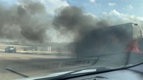 Vehicle On Fire Between Lorena And Hewitt On I 35n Breaking A New Video Obtained By 25 News