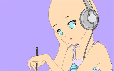 Girl Base 01 With Headphones By Aishitadenshi On Deviantart