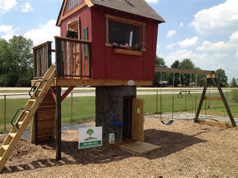 Hand Crafted Custom Playhouse By Out On A Limb Playhouses