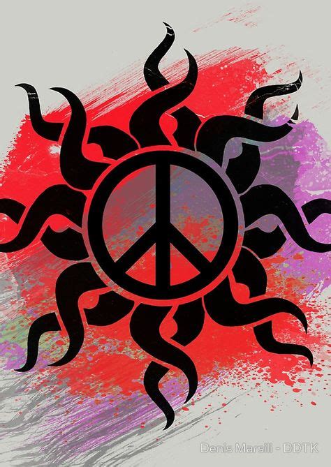 Cool Peace Sign With Paint Spiral Notebook In 2019 Peace Sign Art