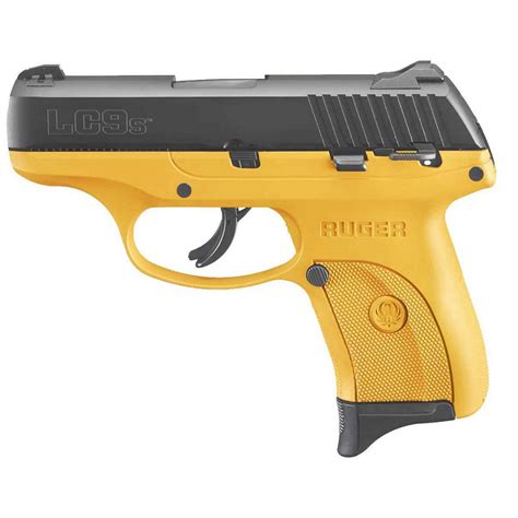 Ruger Lc9s 9mm Luger 312in Yellowblued Pistol 71 Rounds