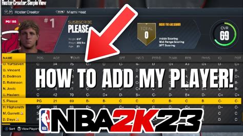 How To Assign A Created Player To A Team In Nba 2k23 Youtube