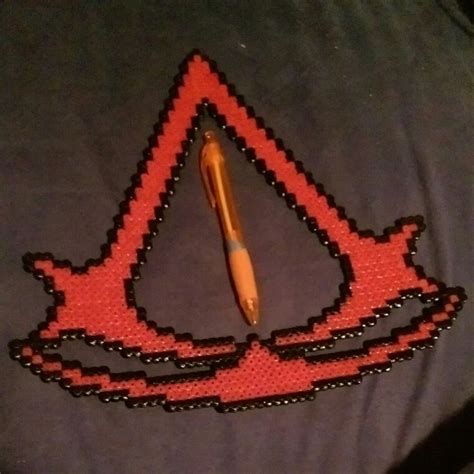 Assassin S Creed Logo Perler Beads Arts And Crafts Crafts
