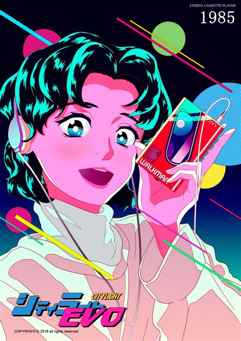 Learn Retro And City Pop Style Anime Drawing On Ipad Japanese Pop Art