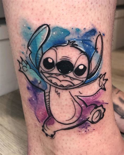 Tatuagem Inspirada No Personagem Stitch Do Filme Da Disney Lilo E