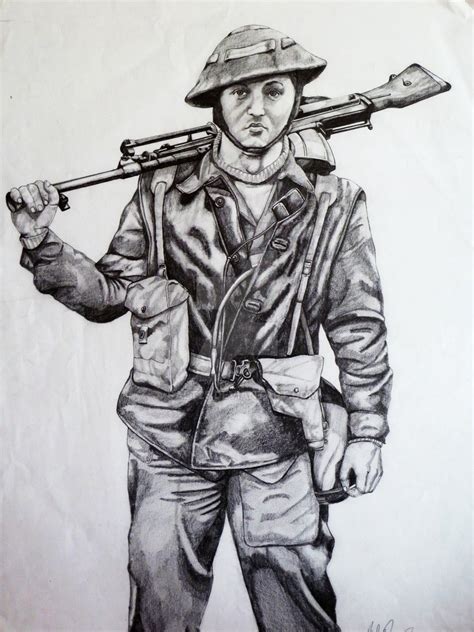 British Soldier Drawing At Explore Collection Of