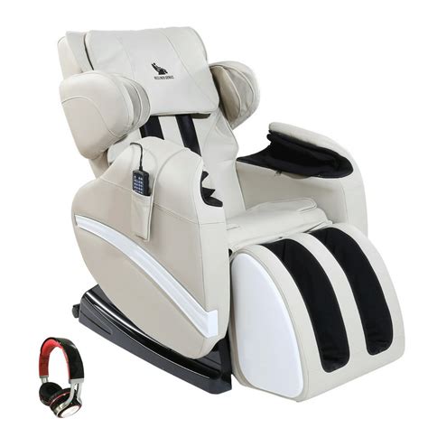 Electronic Full Body Shiatsu Massage Chair Recliner With Heat Stretched And Foot Rest Zero