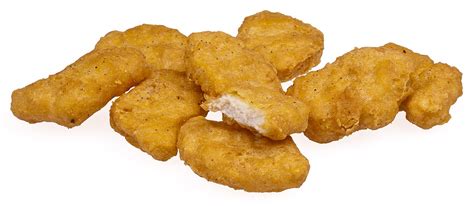 No weight to weight correlation is possible as the amount of filler and. chicken nugget - Wiktionary