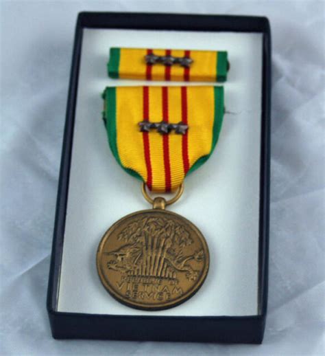 Vietnam Service Medal 3 Campaign Stars Dated 1969 Ebay