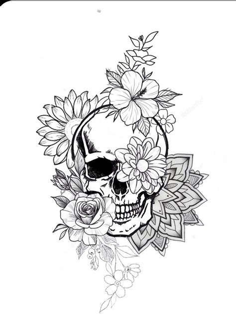 Pin By Jasmine Frohling On Tattoo In 2023 Skull Tattoo Flowers