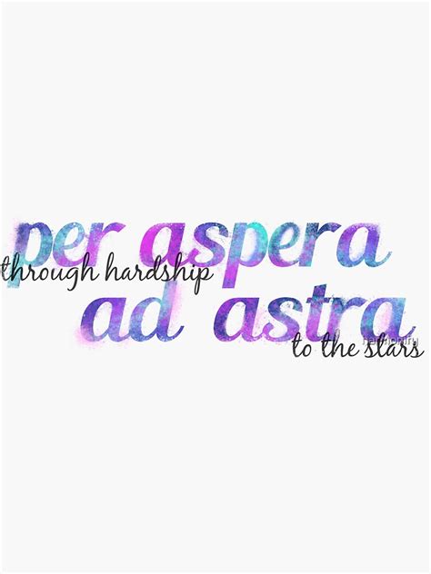 Per Aspera Ad Astra Sticker For Sale By Harmonify Redbubble
