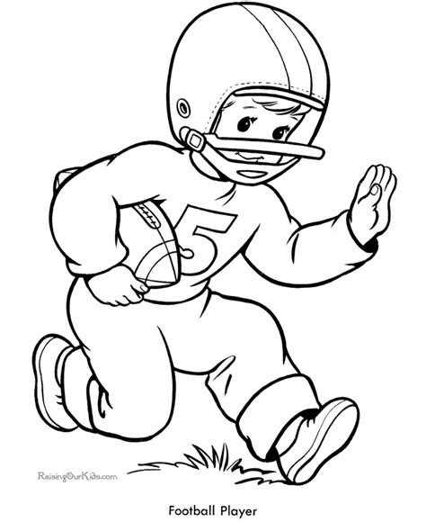 Football Coloring Pages And Sheets For Kids Coloring Home