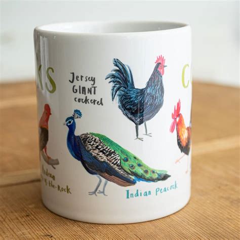 Cocks Bird Mug By Sarah Edmonds Illustration