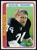 Dave Rowe - 1978 Topps #481 - Vintage Football Card Gallery