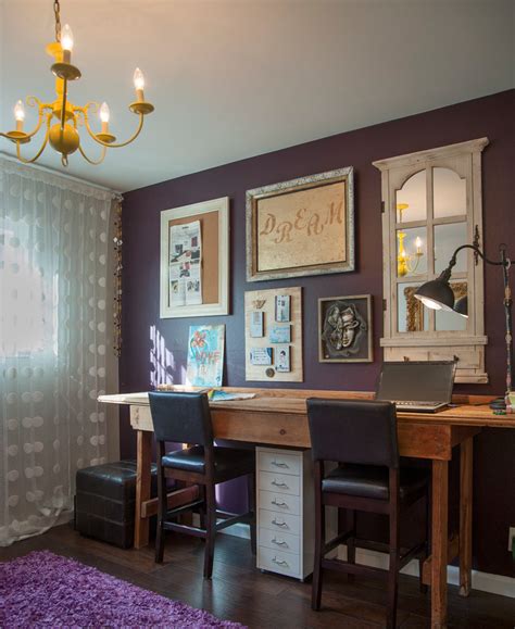Eclectic Den Office Room Eclectic Home Office San Francisco