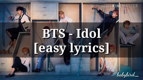 Bts Idol Easy Lyrics Youtube