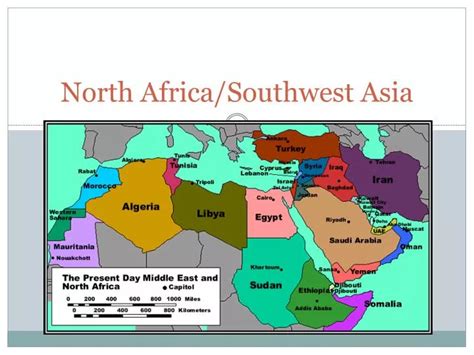 North Africa Southwest Asia Map World Map