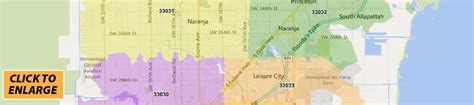 Miami Dade County Zip Code Map Florida County Maps Florida Mailing