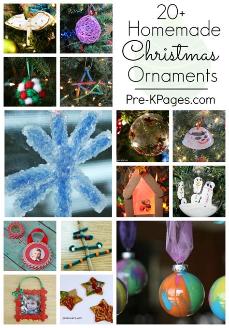 Christmas Ornaments Kids Can Make Pre K Pages
