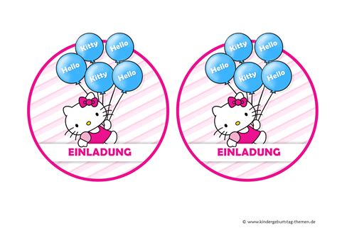 Geburtstagswünsche / karten zum ausmalen gratis. Hello Kitty Geburtstagskarte: kostenlose Einladungen zum ...