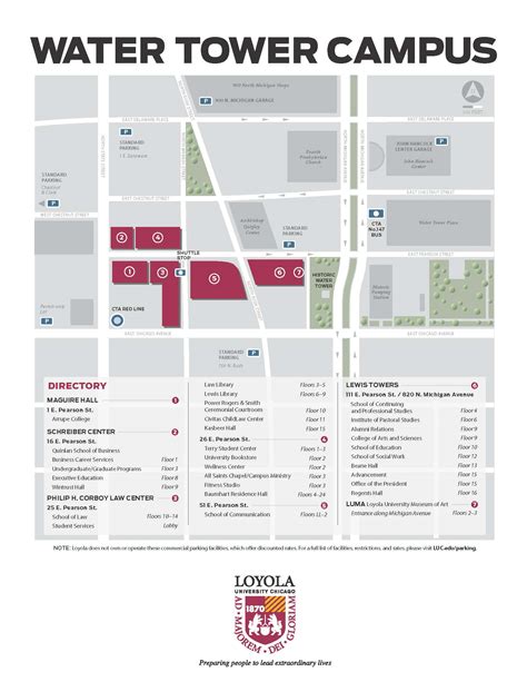 Loyola Water Tower Campus Map