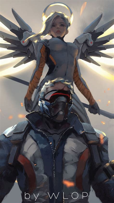 1080x1920 Mercy And Soldier 76 Overwatch Artwork Iphone 76s6 Plus