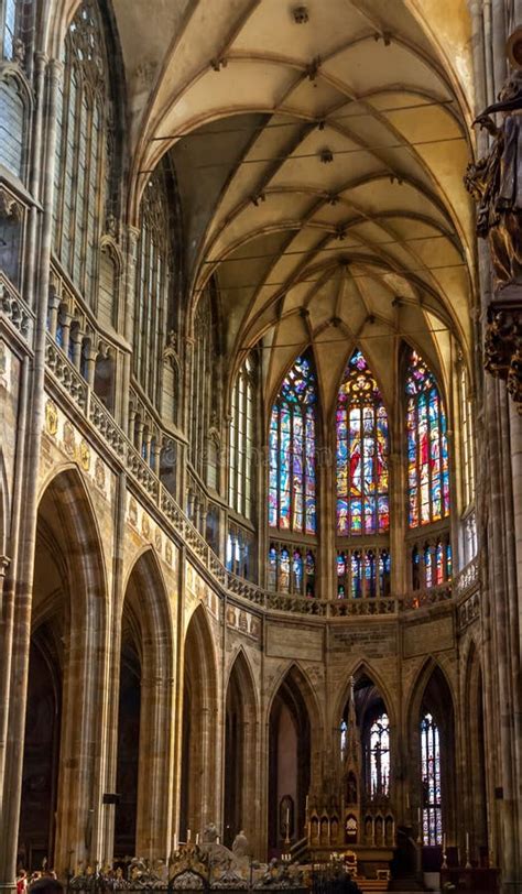 St Vitus Cathedral Interior In Prague Editorial Stock Photo Image Of E25