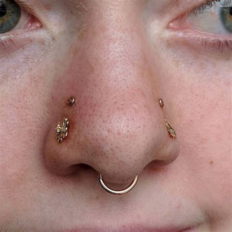 madisontrubiano on instagram “some high nostril piercings i got to do last week ” high