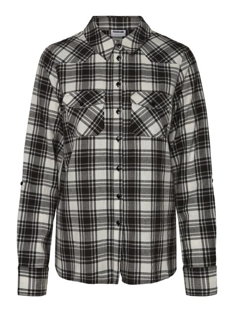 Erik Long Sleeve Checkered Shirt Noisy May Stylefav