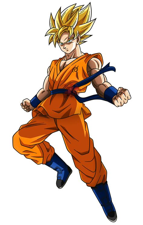 Goku Ssj Traje Fnf Render Dragon Ball Heroes By Fradayesmarkers On