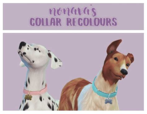 Dog Collar Recolors For The Sims 4 By Novana Spring4sims Dog