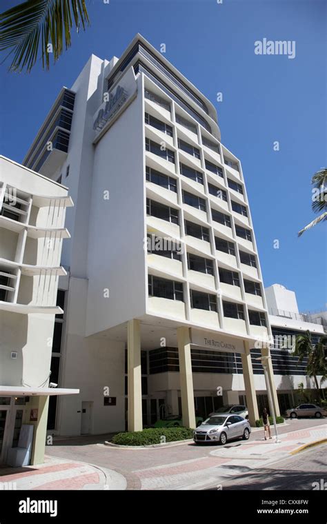 The Ritz Carlton Hotel Miami South Beach Florida Usa Stock Photo Alamy