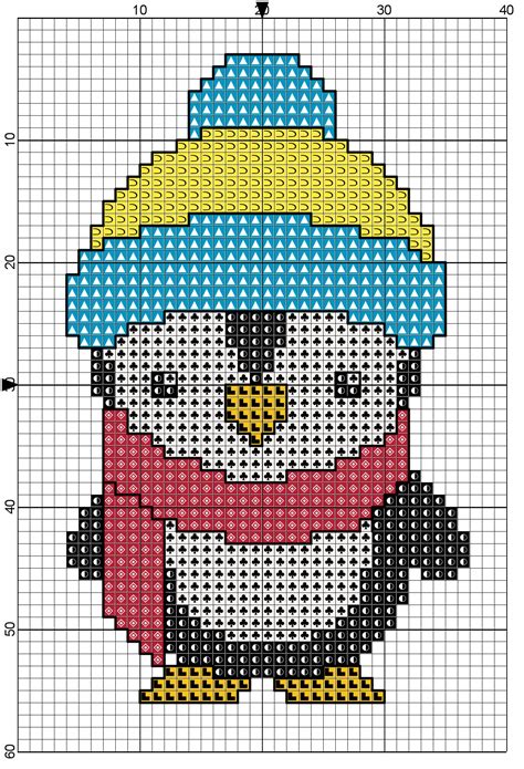 Penguin Cross Stitch Pattern