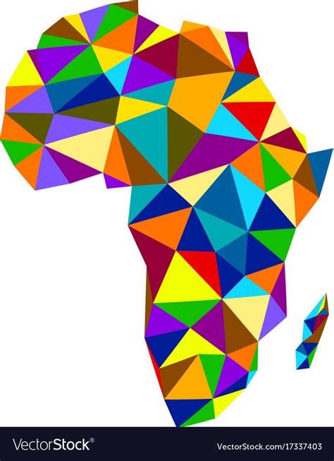 Colorful Map Of Africa