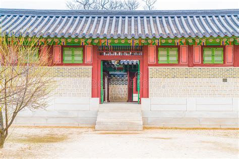 Changdeokgung Palace Beautiful Traditional Architecture In Seoul Stock