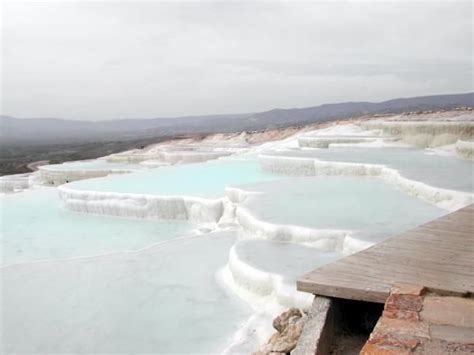 Swim In The Thermal Pools In Pamukkale Turkey Mineral Baths Swimming