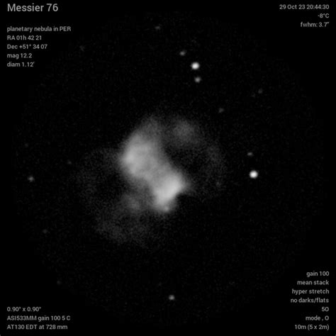 Messier 76 29oct23 20 44 30 Eaa Year Two Photo Gallery Cloudy