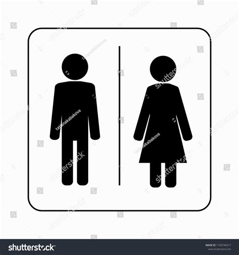 Vektor Stok Wc Icon Toilet Toilet Icon Male Tanpa Royalti Shutterstock