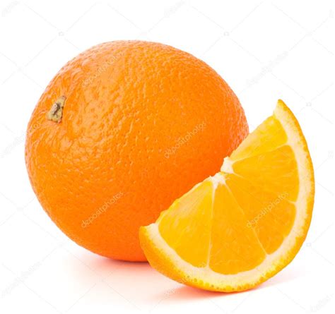 Whole Orange Fruit And His Segment Or Cantle — Stock Photo © Natika