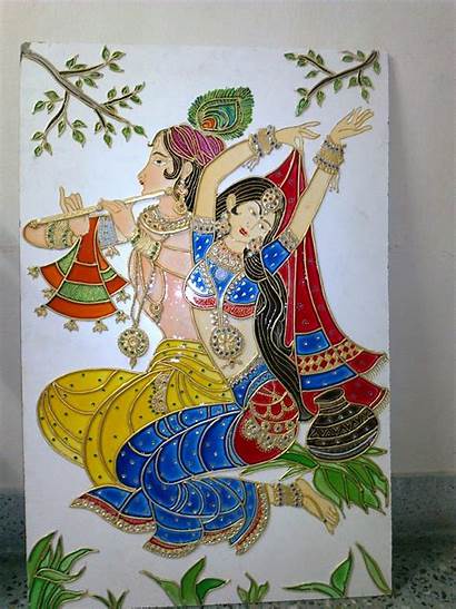 Meenakari Painting Craft Crafts Arts Palakkad Orchids