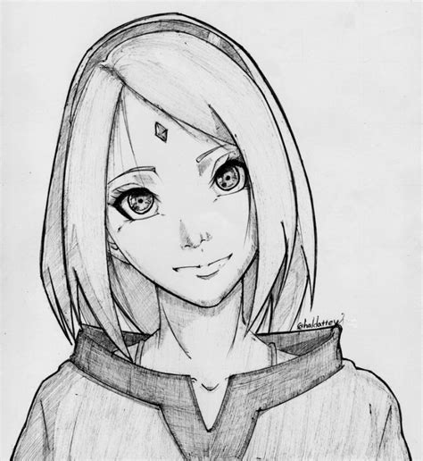 My Pen Drawing Of Sakura Naruto Drawings Anime Sketch Anime