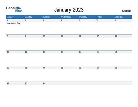 January 2023 Calendar Editable Word Printable Calendar 2023