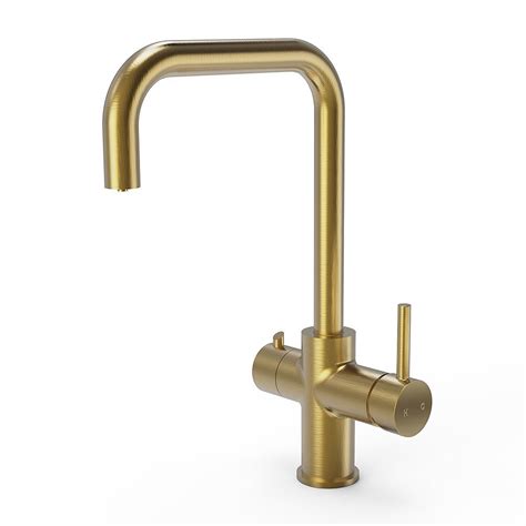 bower 3 in 1 instant boiling water tap brushed gold